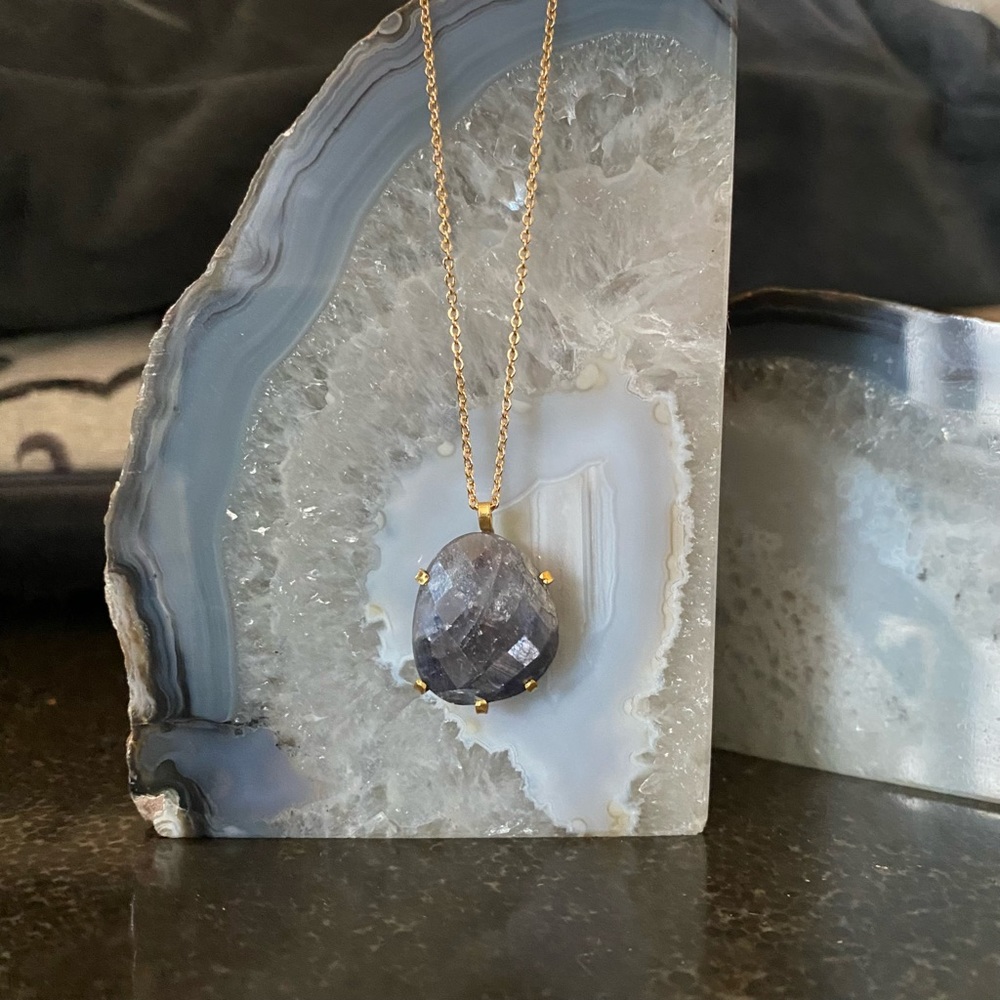 🌟HOST PICK🌟 NWT Lucky Brand Genuine Sapphire Pendant - Picture 3 of 12